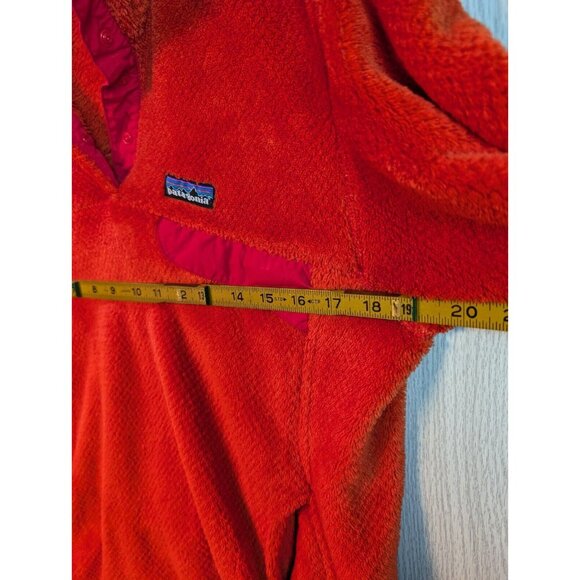 Patagonia Sweater Womens Re-Tool Snap- T Fleece Pullover Red Flaw - Picture 6 of 8
